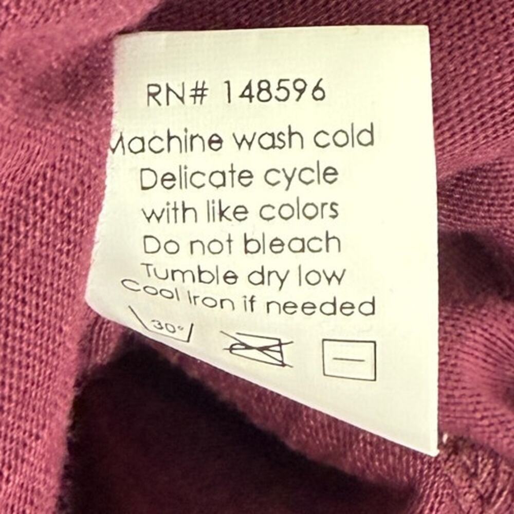 NWT Universal Standard Women's Sz XS Long Sleeve V-Neck Tee Top T-shirt Purple - Picture 5 of 8